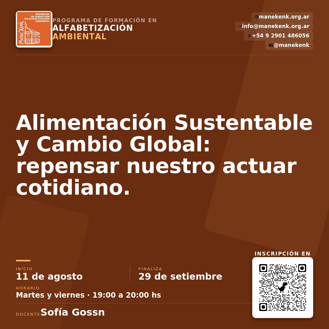 Alimentación Sustentable y Cambio Global: repensar nuestro actuar cotidiano